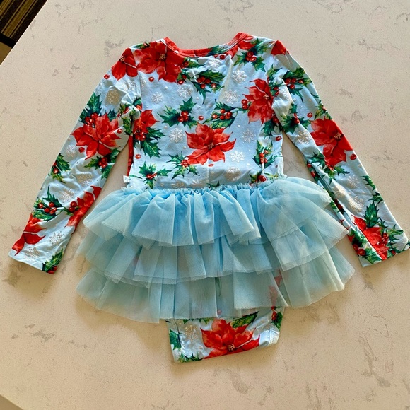 Posh Peanut Winter Lily Skirted Bodysuit - Picture 3 of 3